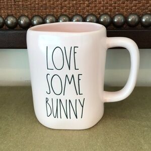 Rae Dunn - ‘Love Some Bunny’ mug. Pink inside & out. NWT Firm! No offers!